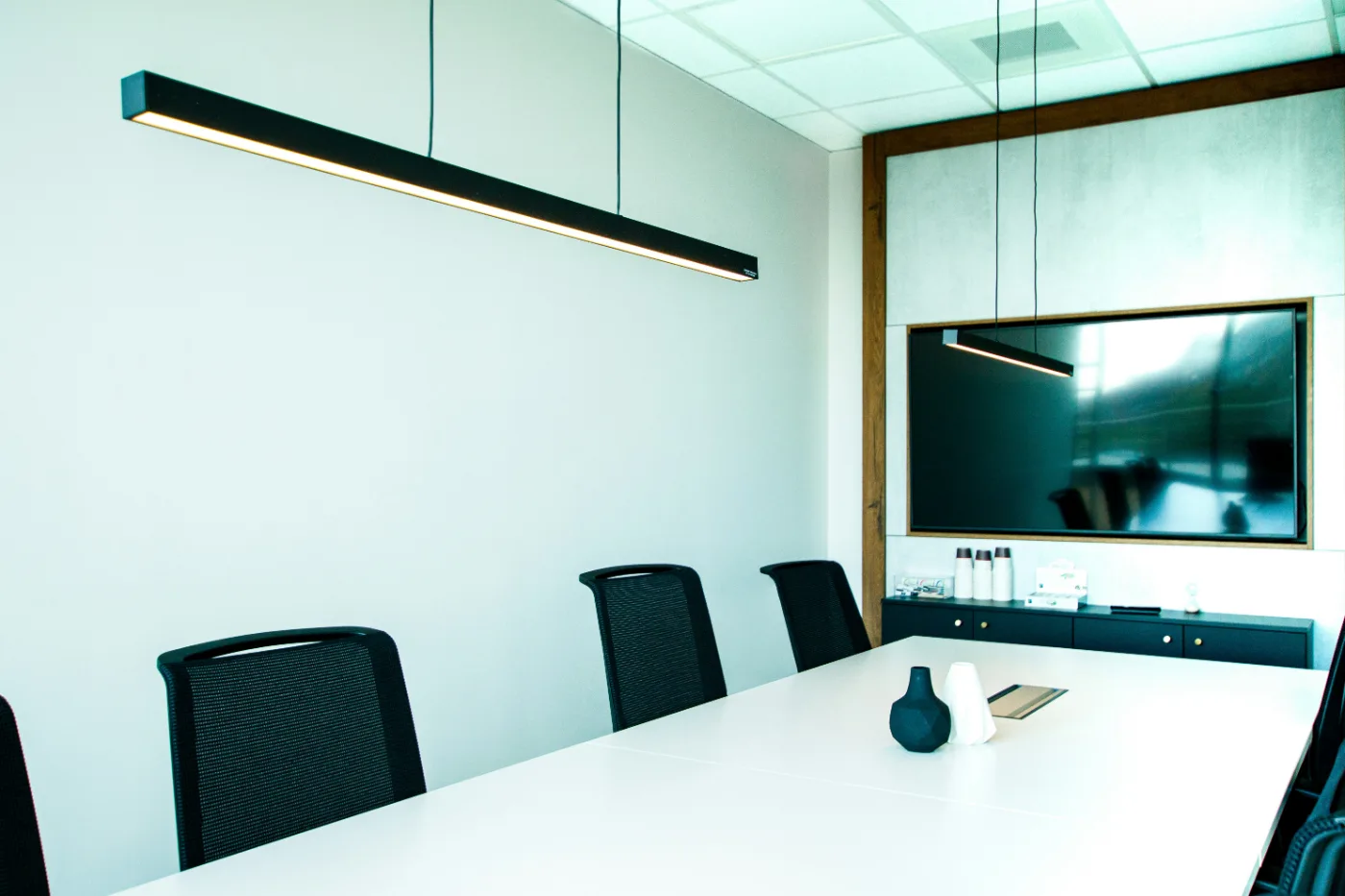 Gereinigtes Sitzungszimmer
